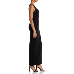 Discount ✨ AQUA Square Neck Tank Maxi 🥰 Dress - 100% Exclusive Black 😉 -AQUA Elegant shop unnamed file 276