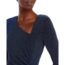 Outlet 🛒 AQUA Asymmetric Knit Evening Dress Blue ⭐ -AQUA Elegant shop unnamed file 2760