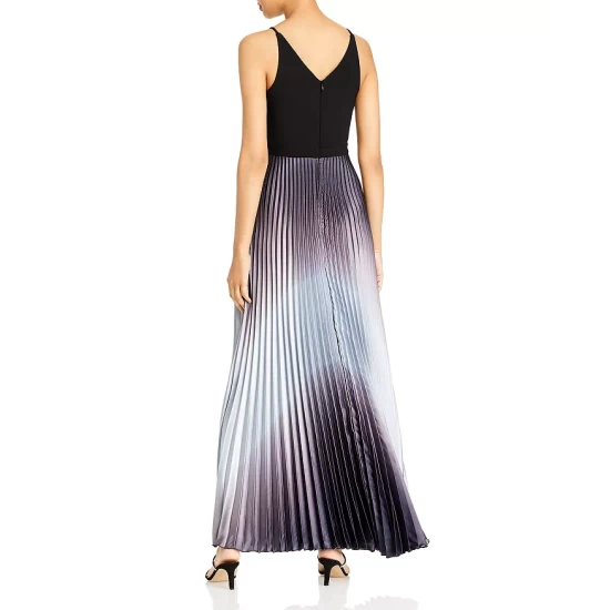 New ๐ AQUA Pleated Shimmer Gown - 100% Exclusive Black/silver โจ 3 New ๐ AQUA Pleated Shimmer Gown - 100% Exclusive Black/silver โจ - Image 3