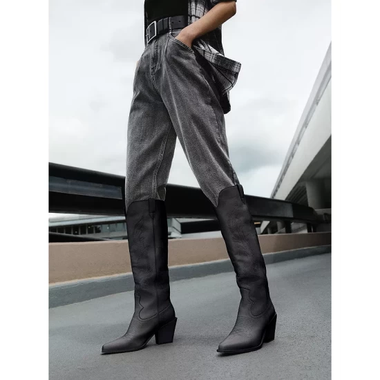 Wholesale ๐ AQUA Women's Ace Snip Toe High Heel Western Boots - 100% Exclusive Bone Leather โญ 6 Wholesale ๐ AQUA Women's Ace Snip Toe High Heel Western Boots - 100% Exclusive Bone Leather โญ - Image 6