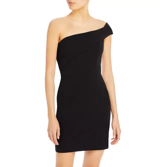 Deals ✔️ AQUA One Shoulder Scuba Crêpe Dress - 100% Exclusive White ✨ 3 Deals ✔️ AQUA One Shoulder Scuba Crêpe Dress - 100% Exclusive White ✨ - Image 3