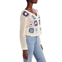 Brand new 🛒 AQUA Crochet Cardigan Sweater - 100% Exclusive Cream ⭐ -AQUA Elegant shop unnamed file 2812
