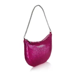 Wholesale ❤️ AQUA Small Mesh Baguette Shoulder Bag - 100% Exclusive Ultra Pink ⌛ -AQUA Elegant shop unnamed file 2822