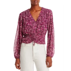 Flash Sale π AQUA Floral Dot Print Top - 100% Exclusive Pink Multi π₯°