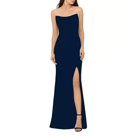 Coupon 🧨 AQUA Strapless Gown - 100% Exclusive Navy ✨ 7 Coupon 🧨 AQUA Strapless Gown - 100% Exclusive Navy ✨ - Image 7