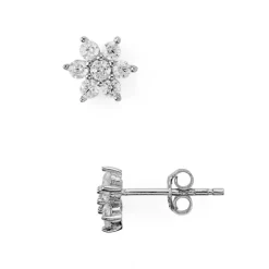 Discount ๐ AQUA Sterling Silver Flower Stud Earrings - 100% Exclusive โจ