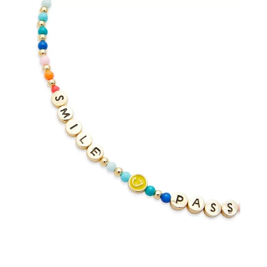 Best deal 👍 AQUA Smile Beaded Necklace, 20" - 100% Exclusive Multi 👍 3 Best deal 👍 AQUA Smile Beaded Necklace, 20" - 100% Exclusive Multi 👍 - Image 3