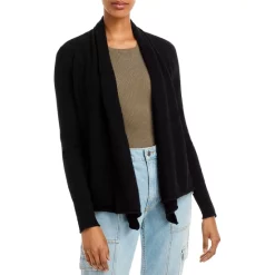 Hot Sale 👏 AQUA Draped Open-Front Cashmere Cardigan - 100% Exclusive 🧨