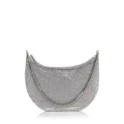 Outlet ⌛ AQUA Crystal Mesh Shoulder Bag - 100% Exclusive Gunmetal ✨ -AQUA Elegant shop unnamed file 2917