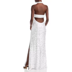 Flash Sale ⌛ AQUA Sequined Evening Gown - 100% Exclusive White Combo 🤩 -AQUA Elegant shop unnamed file 2948