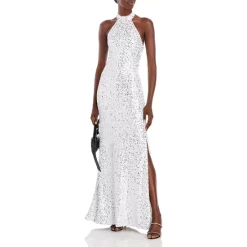 Flash Sale ⌛ AQUA Sequined Evening Gown - 100% Exclusive White Combo 🤩 -AQUA Elegant shop unnamed file 2949