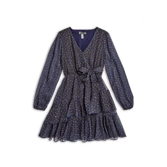 Best reviews of โค๏ธ AQUA Girls' Long Sleeve Foulard Metallic Dot ๐ Dress, Big Kid - 100% Exclusive Navy โจ 1 Best reviews of โค๏ธ AQUA Girls' Long Sleeve Foulard Metallic Dot ๐ Dress, Big Kid - 100% Exclusive Navy โจ