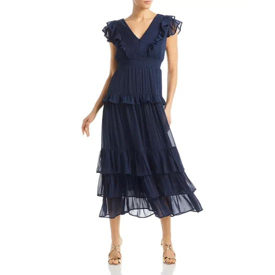 Top 10 👍 AQUA Ruffled Floral Maxi Dress - 100% Exclusive Multi 😀 1 Top 10 👍 AQUA Ruffled Floral Maxi Dress - 100% Exclusive Multi 😀