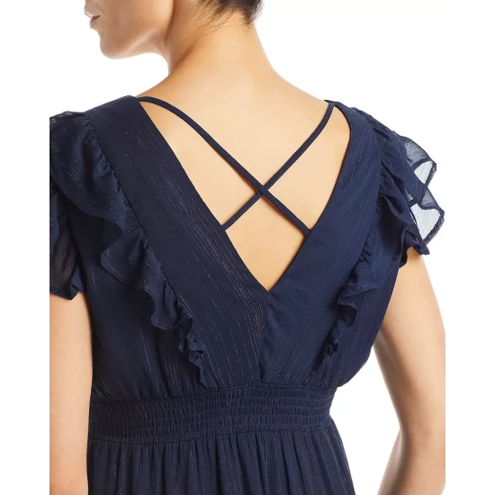 Top 10 👍 AQUA Ruffled Floral Maxi Dress - 100% Exclusive Multi 😀 3 Top 10 👍 AQUA Ruffled Floral Maxi Dress - 100% Exclusive Multi 😀 - Image 3