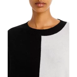 Discount ⌛ AQUA Color Block Cashmere Sweater - 100% Exclusive Black/ivory ⭐ 11 Discount ⌛ AQUA Color Block Cashmere Sweater - 100% Exclusive Black/ivory ⭐ -AQUA Elegant shop unnamed file 3015