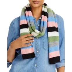 New 👍 AQUA Multi Stripe Knit Scarf - 100% Exclusive 👏