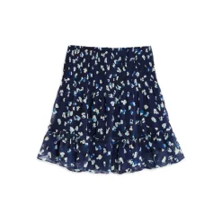 Best Sale 🎁 AQUA Girls' Speckled Smocked 😀 Skirt, Big Kid - 100% Exclusive Black/pink ✨