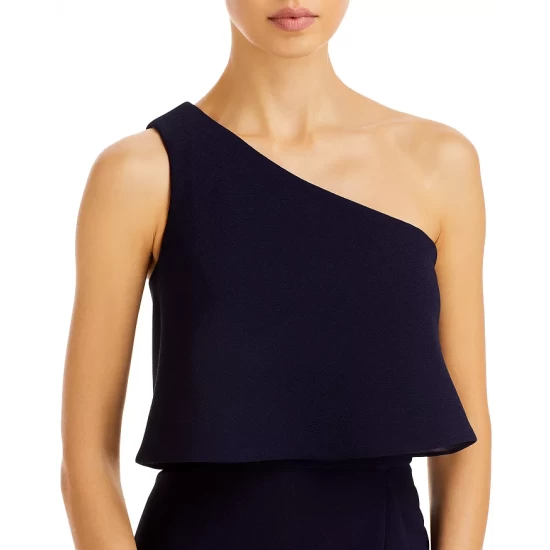 Budget ❤️ AQUA Crepe Flounce Cocktail ⭐ Dress - 100% Exclusive Navy ⌛ 6 Budget ❤️ AQUA Crepe Flounce Cocktail ⭐ Dress - 100% Exclusive Navy ⌛ - Image 6