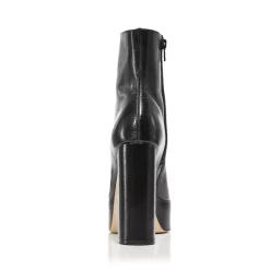 Hot Sale ⭐ AQUA ❤️ Women's Penn Platform Booties - 100% Exclusive Black Leather ⭐ -AQUA Elegant shop unnamed file 3069