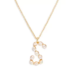 Cheap ⭐ AQUA Faux Pearl Initial Pendant Necklace In Gold Tone - 100% Exclusive ✨ -AQUA Elegant shop unnamed file 3075