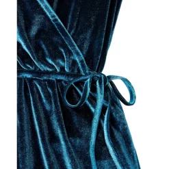 Best deal 👍 AQUA 🛒 Girls' Velvet Romper, Big Kid - 100% Exclusive Galactic Teal ⌛ -AQUA Elegant shop unnamed file 3108