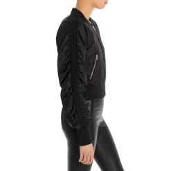 Buy ⌛ AQUA Deena Nylon Bomber Jacket - 100% Exclusive Olive 🎉 -AQUA Elegant shop unnamed file 314