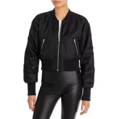 Buy ⌛ AQUA Deena Nylon Bomber Jacket - 100% Exclusive Olive 🎉 -AQUA Elegant shop unnamed file 315