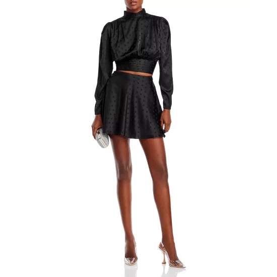 Flash Sale 🔔 AQUA Tonal Dotted Crop Top - 100% Exclusive Black 👏 5 Flash Sale 🔔 AQUA Tonal Dotted Crop Top - 100% Exclusive Black 👏 - Image 5