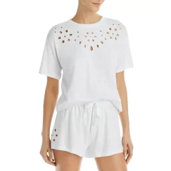 Wholesale 🔔 AQUA Eyelet Dreams Pajama Set White ✔️