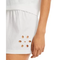 Wholesale 🔔 AQUA Eyelet Dreams Pajama Set White ✔️ -AQUA Elegant shop unnamed file 3157