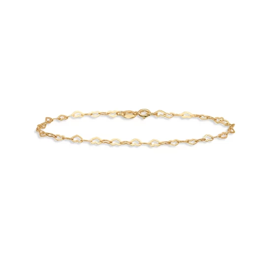 Cheapest ๐ AQUA Heart Link Chain Bracelet - 100% Exclusive Gold ๐ 1 Cheapest ๐ AQUA Heart Link Chain Bracelet - 100% Exclusive Gold ๐