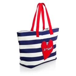 Discount ✨ AQUA Je T'aime Striped Tote - 100% Exclusive Blue White 😉 9 Discount ✨ AQUA Je T'aime Striped Tote - 100% Exclusive Blue White 😉 -AQUA Elegant shop unnamed file 3171