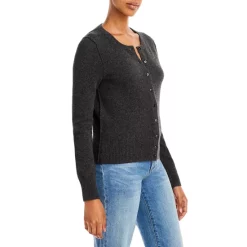 Best Sale 🎉 AQUA Crewneck Cashmere Cardigan - 100% Exclusive Black ✔️ -AQUA Elegant shop unnamed file 3194