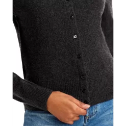Best Sale 🎉 AQUA Crewneck Cashmere Cardigan - 100% Exclusive Black ✔️ -AQUA Elegant shop unnamed file 3195