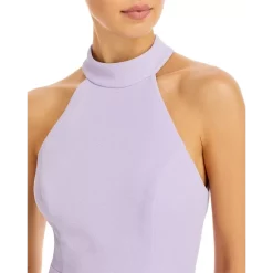Hot Sale 🛒 AQUA Ruffled Midi Halter Dress - 100% Exclusive Lavender 🎁 -AQUA Elegant shop unnamed file 3213