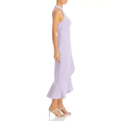 Hot Sale 🛒 AQUA Ruffled Midi Halter Dress - 100% Exclusive Lavender 🎁 -AQUA Elegant shop unnamed file 3214