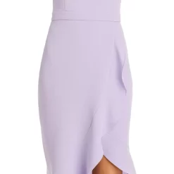Hot Sale 🛒 AQUA Ruffled Midi Halter Dress - 100% Exclusive Lavender 🎁 -AQUA Elegant shop unnamed file 3215