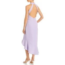 Hot Sale 🛒 AQUA Ruffled Midi Halter Dress - 100% Exclusive Lavender 🎁 -AQUA Elegant shop unnamed file 3216