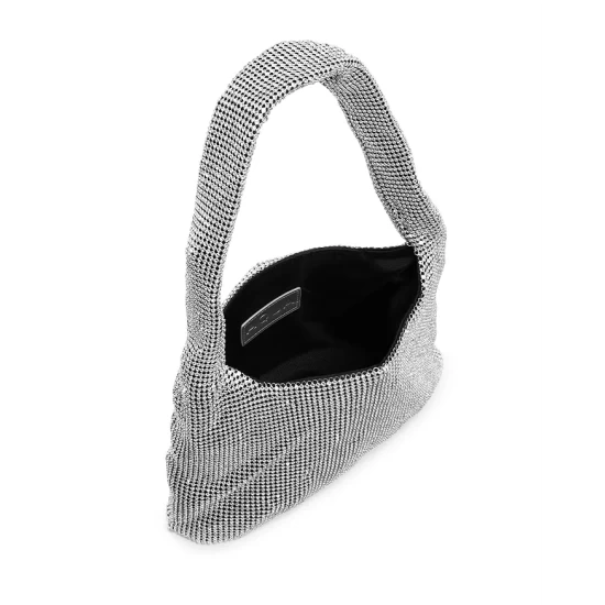 Outlet ๐ AQUA Crystal Shoulder Bag - 100% Exclusive Silver ๐ 4 Outlet ๐ AQUA Crystal Shoulder Bag - 100% Exclusive Silver ๐ - Image 4