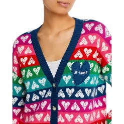 Deals ✔️ AQUA Rainbow Heart Grandfather Cardigan - 100% Exclusive Multi ⌛ -AQUA Elegant shop unnamed file 3254