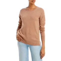 Outlet 💯 AQUA High Low Cashmere Sweater - 100% Exclusive Medium Gray 🎉 -AQUA Elegant shop unnamed file 33