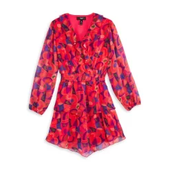 Best reviews of ✨ AQUA 🤩 Girls' Abstract Printed Wrap Dress - Big Kid Pink Multi 😍