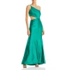 Cheapest 👍 AQUA One Shoulder Cutout Maxi ⌛ Dress - 100% Exclusive Green ✔️