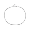 Best reviews of ⭐ AQUA Rope Chain Ankle Bracelet - 100% Exclusive Silver 🛒