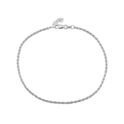 Best reviews of ⭐ AQUA Rope Chain Ankle Bracelet - 100% Exclusive Silver 🛒