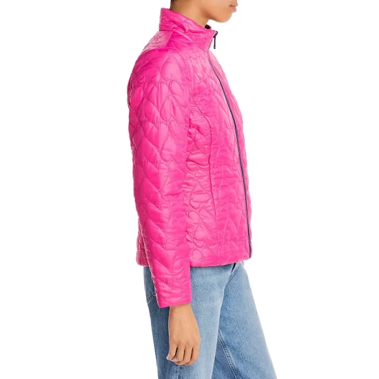 Flash Sale βοΈ AQUA Reversible Heart Quilted Jacket - 100% Exclusive Hot Pink π 4 Flash Sale βοΈ AQUA Reversible Heart Quilted Jacket - 100% Exclusive Hot Pink π - Image 4