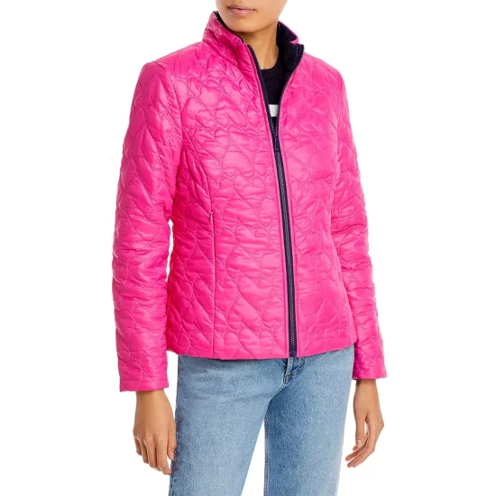 Flash Sale βοΈ AQUA Reversible Heart Quilted Jacket - 100% Exclusive Hot Pink π 5 Flash Sale βοΈ AQUA Reversible Heart Quilted Jacket - 100% Exclusive Hot Pink π - Image 5