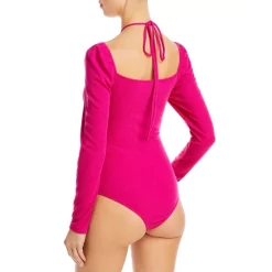 New ✨ AQUA Halter Knit Bodysuit - 100% Exclusive Fuschia ❤️ -AQUA Elegant shop unnamed file 3363