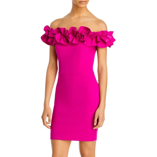 Brand new β AQUA Off The Shoulder Ruffle π Dress - 100% Exclusive Fushia π 1 Brand new β AQUA Off The Shoulder Ruffle π Dress - 100% Exclusive Fushia π