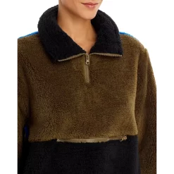 Cheapest 🔔 AQUA Colorblocked Sherpa Pullover - 100% Exclusive Sage 😉 -AQUA Elegant shop unnamed file 3411